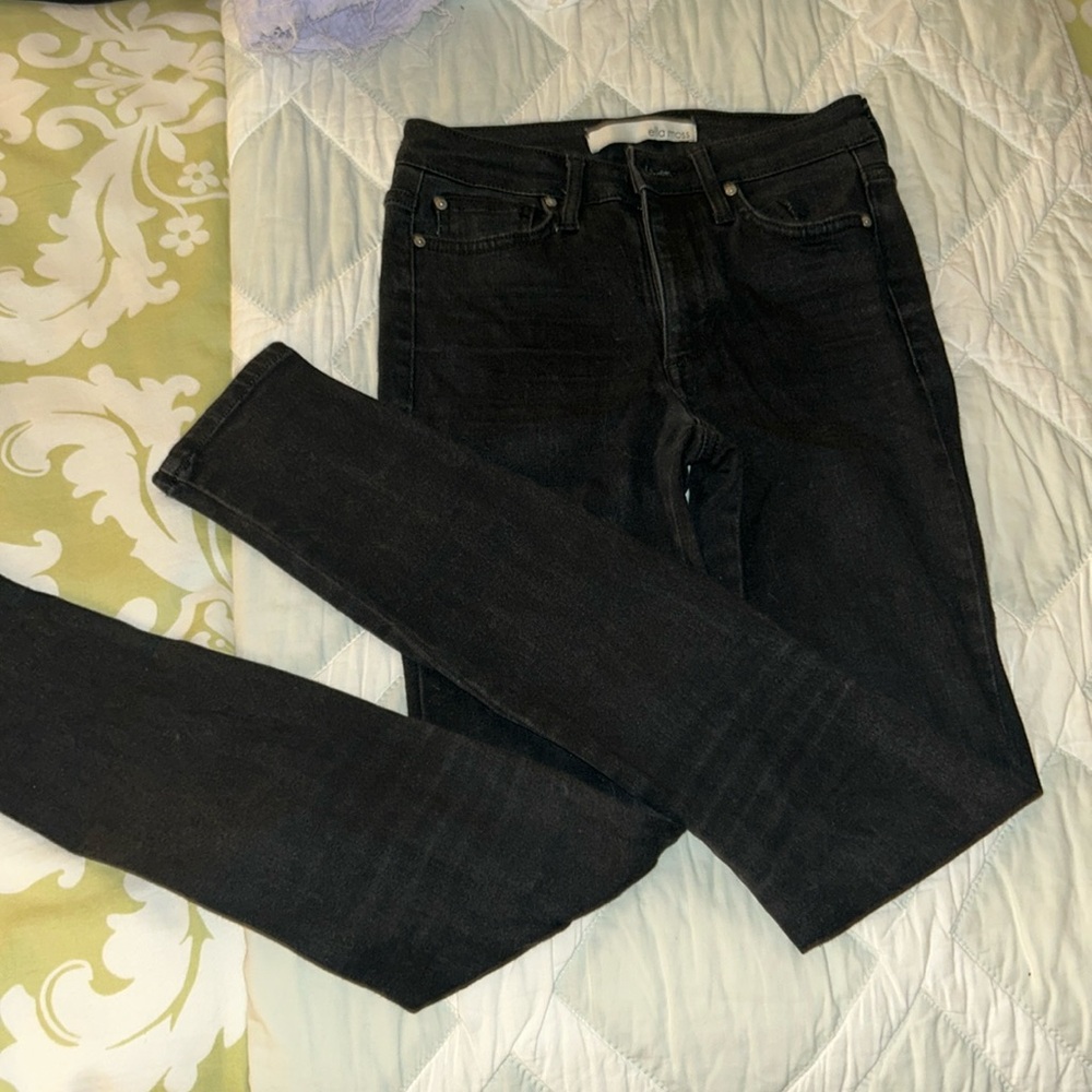 Ella Moss Black Skinny Jeans / Size 24